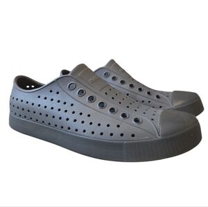 Native Jefferson Gray Slip On Shoes Unisex 9